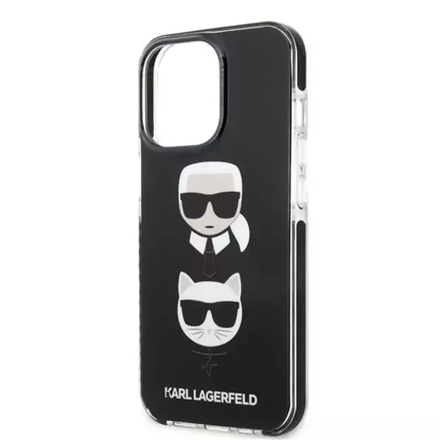 Karl Lagerfeld KLHCP13XTPE2TK iPhone 13 Pro Max 6,7  hardcase czarny/black Karl&Choupette Head 5