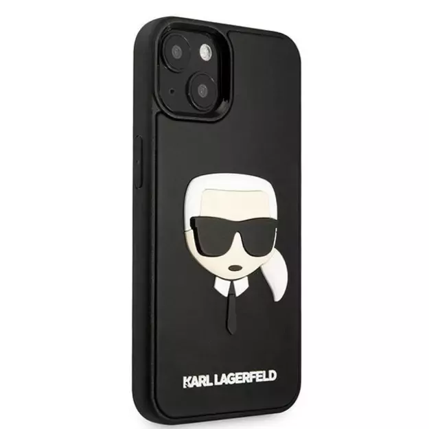 Karl Lagerfeld KLHCP14MKH3DBK iPhone 14 Plus 6.7  black / black hardcase 3D Rubber Karl s Head 10