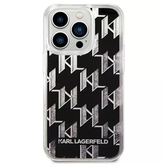 Karl Lagerfeld KLHCP14XLMNMK iPhone 14 Pro Max 6.7 &quot hardcase black / black Liquid Glitter Monogram 9