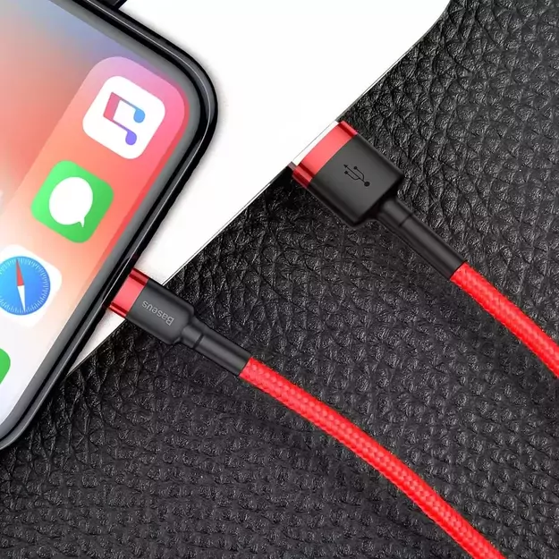 Baseus Cafule USB-A / Lightning 2.4A QC 3.0 cable 0.5 m - red 6