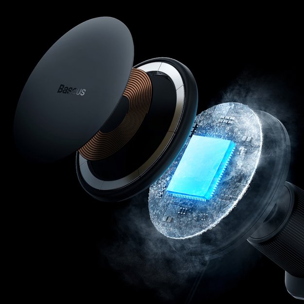 Baseus CW01 car holder for iPhone with 15W inductive charger for air vent - black 11