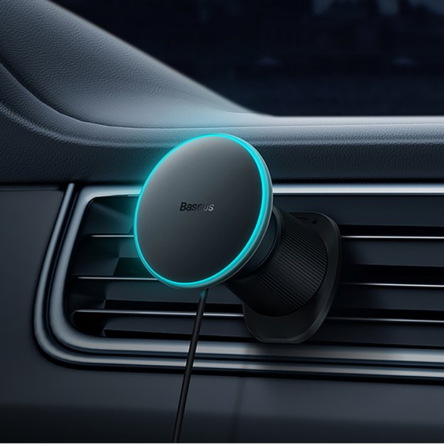 Baseus CW01 car holder for iPhone with 15W inductive charger for air vent - black 12