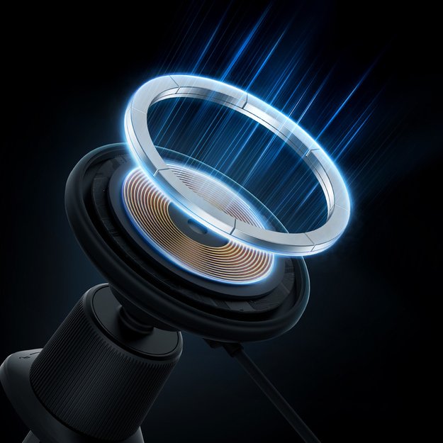 Baseus CW01 car holder for iPhone with 15W inductive charger for air vent - black 7