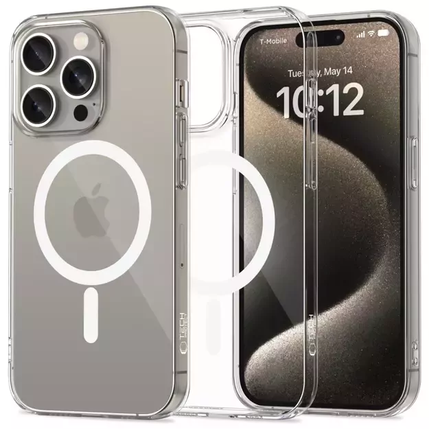 Tech-Protect FlexAir MagSafe Case for iPhone 15 Pro - Clear