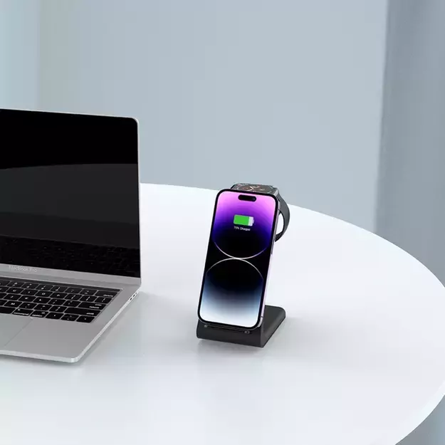 Tech-Protect QI15W-A36 3in1 Charging Station for Apple - Black 12