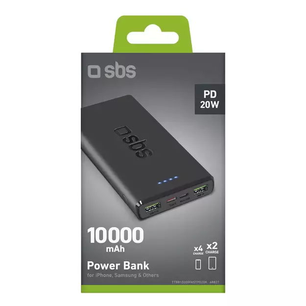 Powerbank SBS TTBB10000FASTPD20K 10000 mAh 20W with Power Delivery - black 11