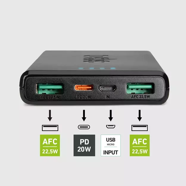 Powerbank SBS TTBB10000FASTPD20K 10000 mAh 20W with Power Delivery - black 20