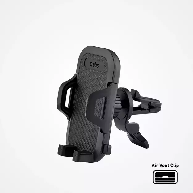 SBS TEHWSUPCLIPSTG smartphone holder for air vent, with reinforced jaws - black 9