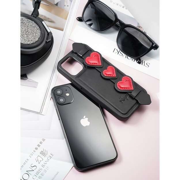 Kingxbar Sweet Series case decorated with original Swarovski crystals iPhone 12 mini black 21