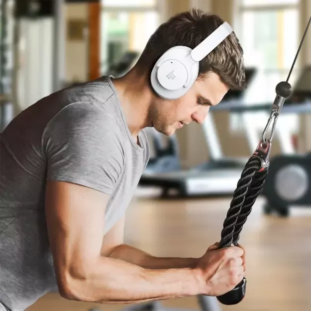 Tronsmart SOUNFII Q20S Hybrid ANC Wireless Headphones with Active Noise Cancelling - White 14