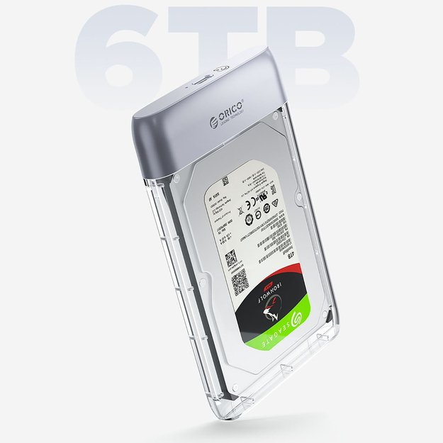 Orico TX25C3 2.5  HDD/SSD USB-C 5Gb/s Disk Drive - Transparent 3