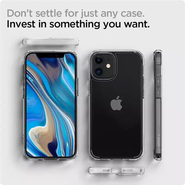 Spigen Ultra Hybrid Case for iPhone 12 mini - Clear 34