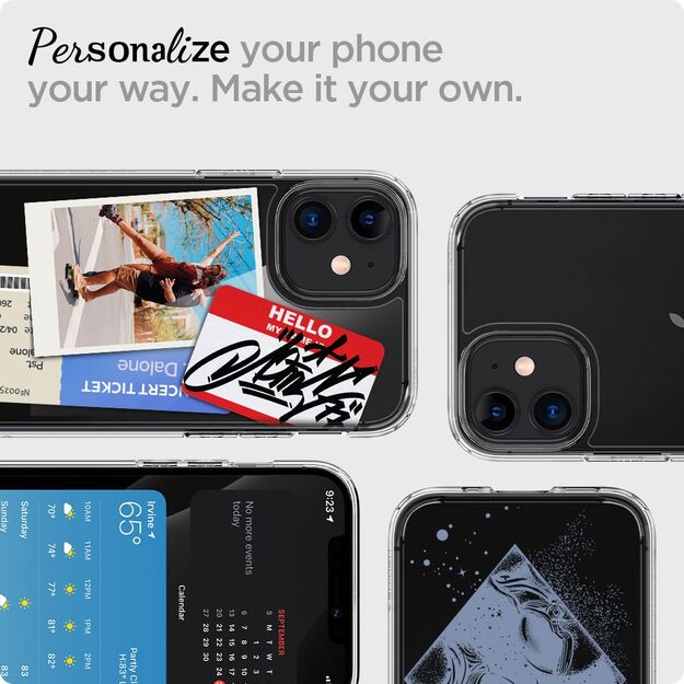 Spigen Ultra Hybrid Case for iPhone 12 mini - Clear 11