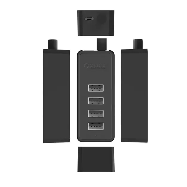 Hub Orico W5P-U2-030 4x USB-A 2.0 30cm - black 2