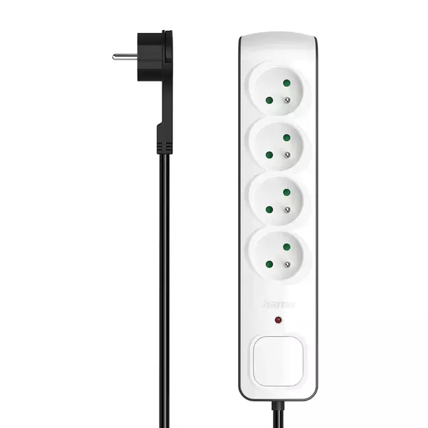 Hama Premium 4-Socket Surge Protector Strip 1.5m - White 1