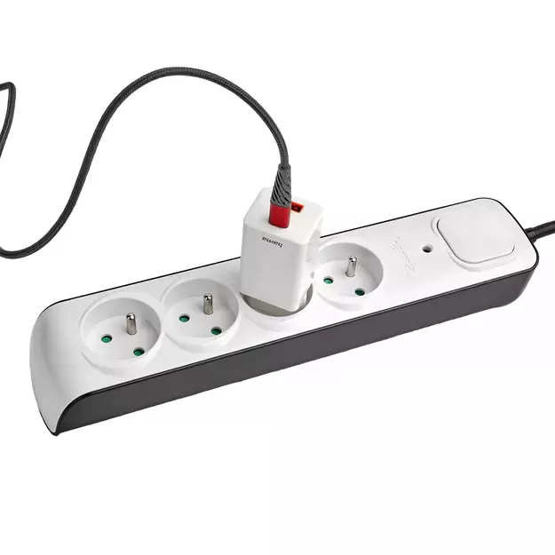 Hama Premium 4-Socket Surge Protector Strip 1.5m - White 2