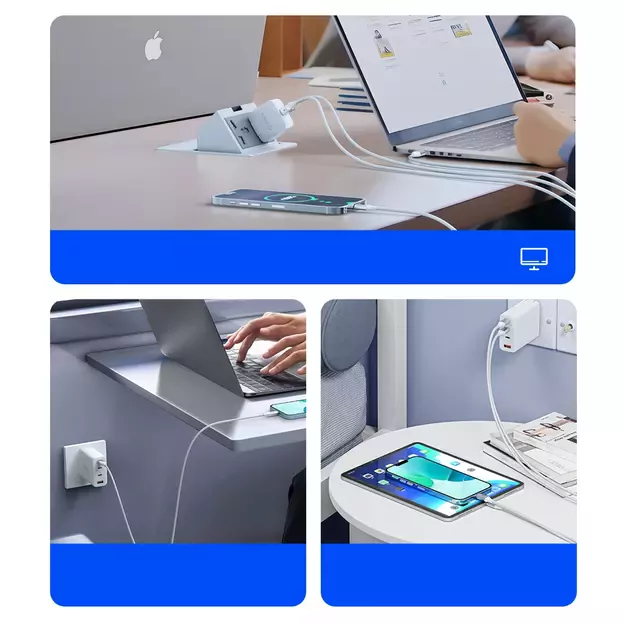 Orico CDX 60W 3A Power Delivery USB-C - USB-C 1m Cable - White 3