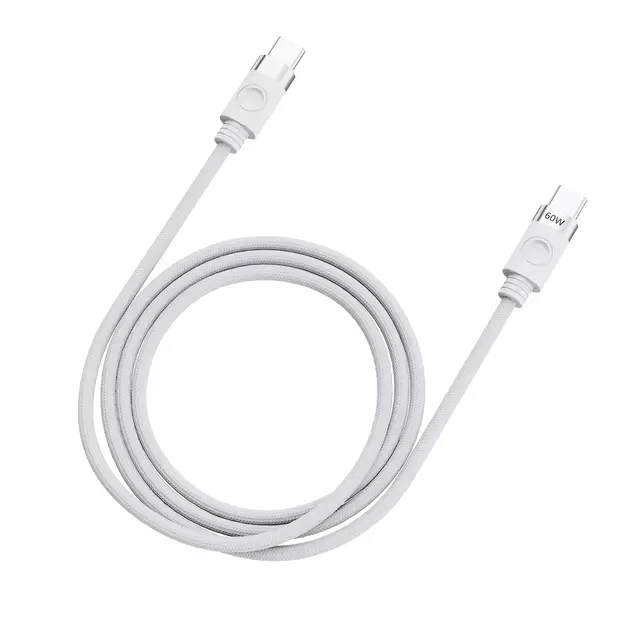 Orico CDX 60W 3A Power Delivery USB-C - USB-C 1m Cable - White 2