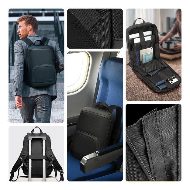 Wozinsky Premium Waterproof Laptop Backpack - Black 17