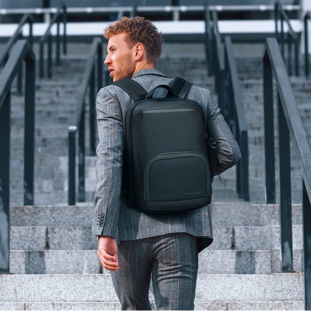 Wozinsky Premium Waterproof Laptop Backpack - Black 18