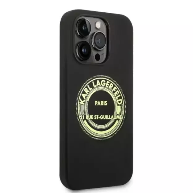 Karl Lagerfeld Silicone RSG case for iPhone 14 Pro - black 10