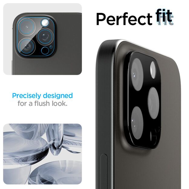Spigen Optik.tR Camera Protector for iPhone 14 Pro / Pro Max / 15 Pro / Pro Max / 16 Pro / Pro Max - Black 2 pcs. 27