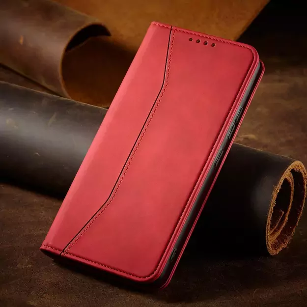 Magnet Fancy Case for Samsung Galaxy S23+ flip cover wallet stand red 12