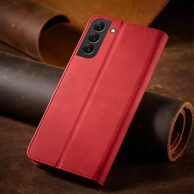 Magnet Fancy Case for Samsung Galaxy S23+ flip cover wallet stand red 13