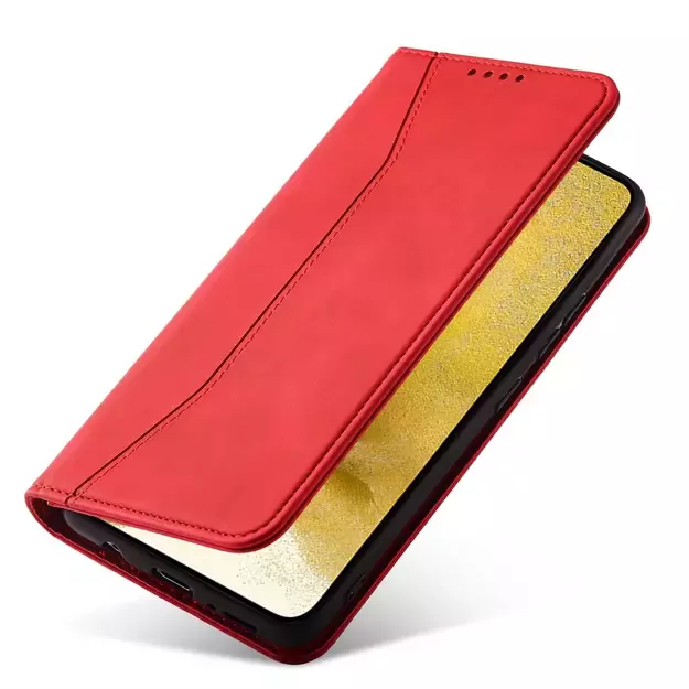 Magnet Fancy Case for Samsung Galaxy S23+ flip cover wallet stand red 17