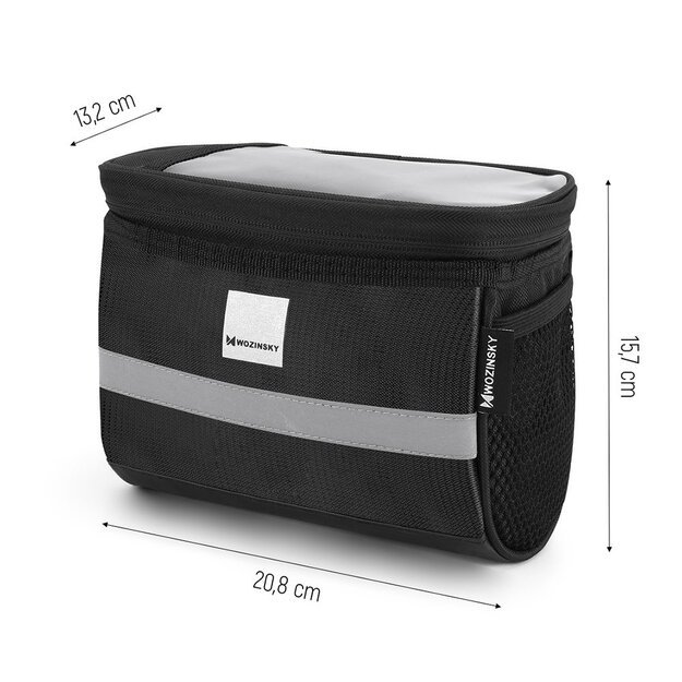 Wozinsky bike handlebar bag with phone case 2l black (WBB12BK) 11