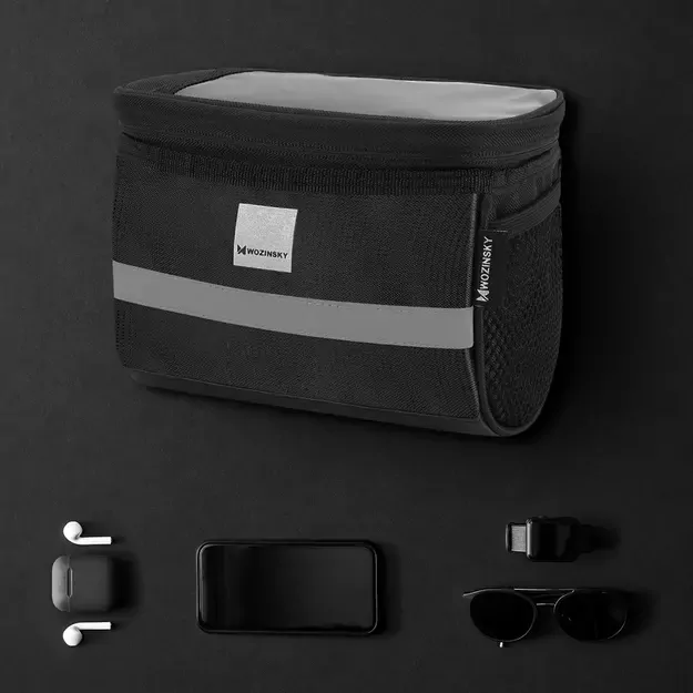 Wozinsky bike handlebar bag with phone case 2l black (WBB12BK) 6
