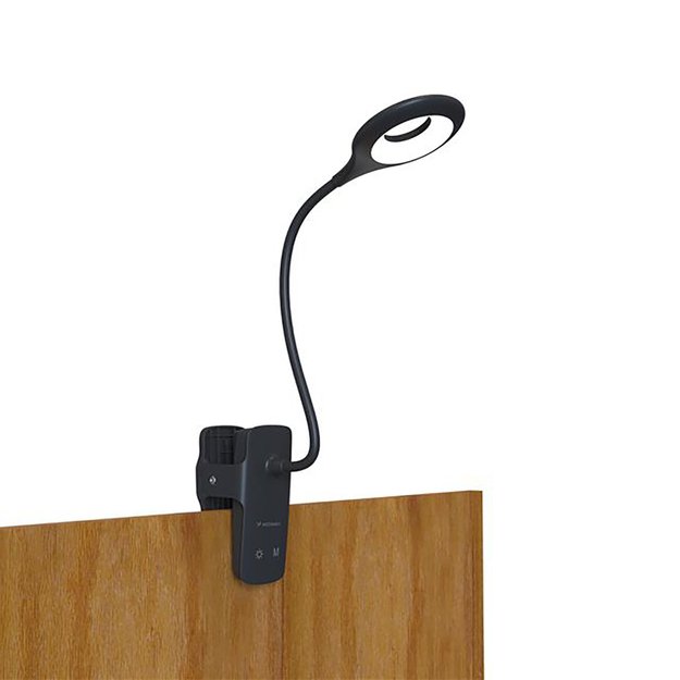 Mini Wozinsky Wireless LED Reading Lamp with Clip + USB-C Cable - Black 4