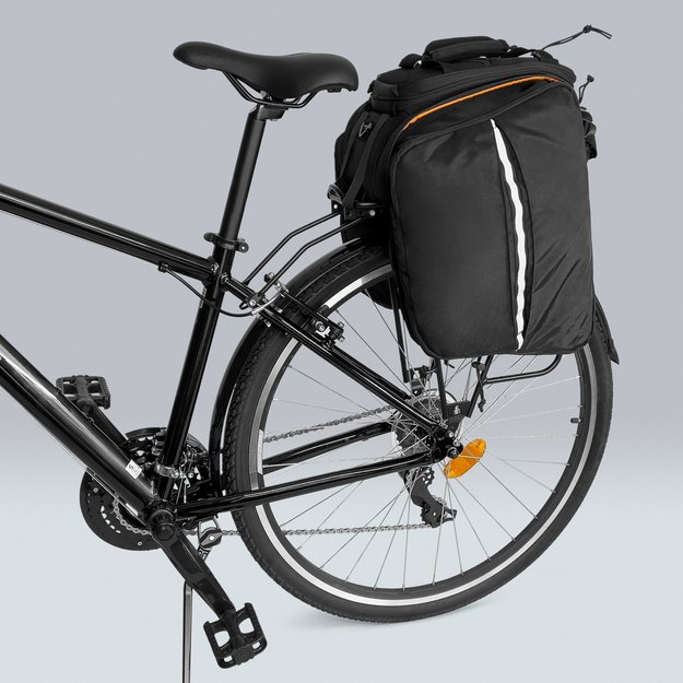 Wozinsky roomy bike carrier bag 35L (rain cover included) black (WBB19BK) 33