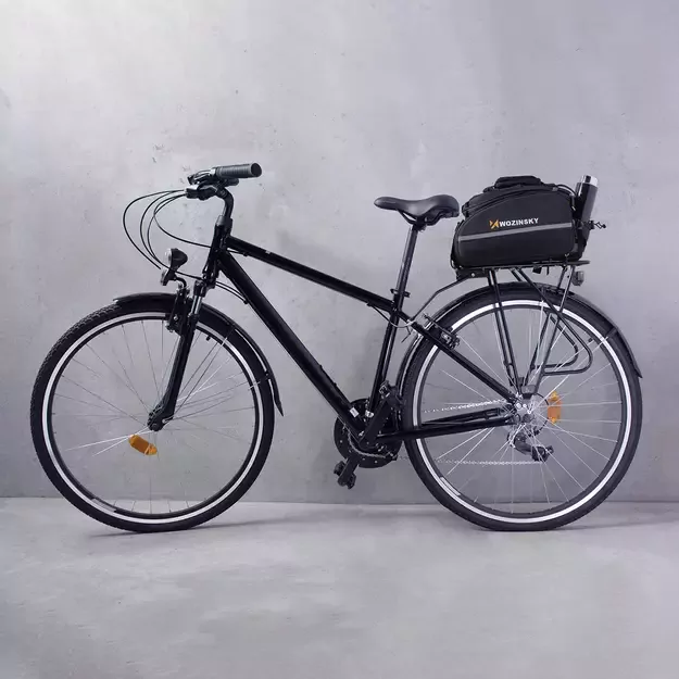 Wozinsky roomy bike carrier bag 35L (rain cover included) black (WBB19BK) 10
