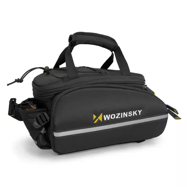 Wozinsky roomy bike carrier bag 35L (rain cover included) black (WBB19BK) 4