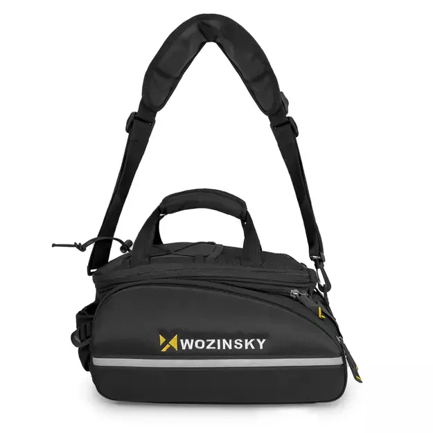 Wozinsky roomy bike carrier bag 35L (rain cover included) black (WBB19BK) 3
