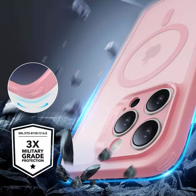 ESR Classic Pro Set Halolock MagSafe Case for iPhone 16 Pro Max - Pink 10