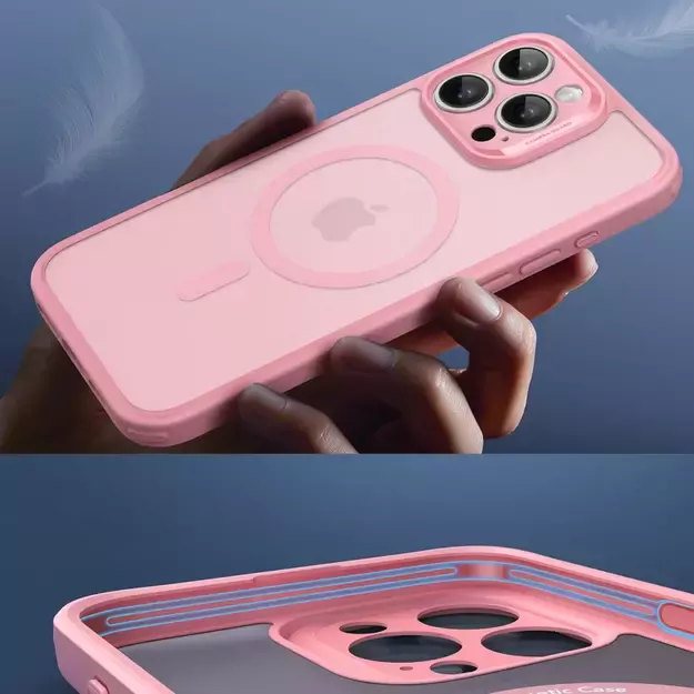 ESR Classic Pro Set Halolock MagSafe Case for iPhone 16 Pro Max - Pink 13