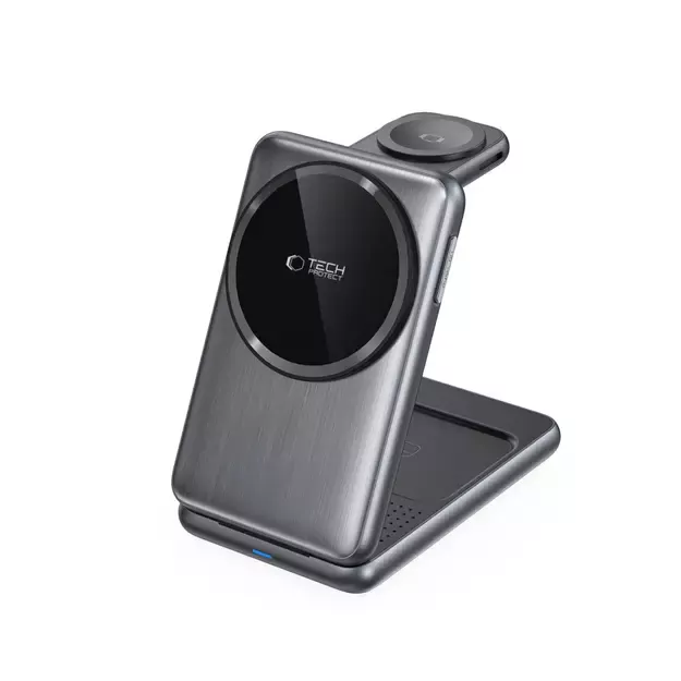 QI15W-A42 3in1 Inductive Charger with MagSafe for Apple Devices - Gray 7