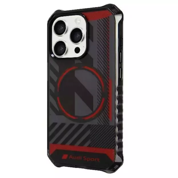 Audi IML Sport MagSafe Case iPhone 15 Pro Max 6.7&quot  black/black hardcase AU-IMLMIP15PM-RSQ/D2-BK 7