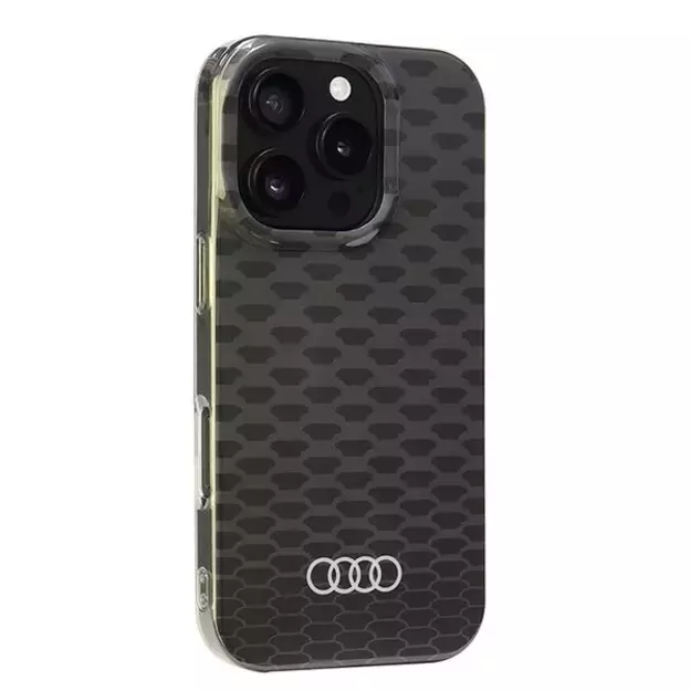 Audi IML Stitching Pattern MagSafe iPhone 16 Pro 6.3&quot  black/black hardcase AU-IMLMIP16P-Q5/D3-BK 1