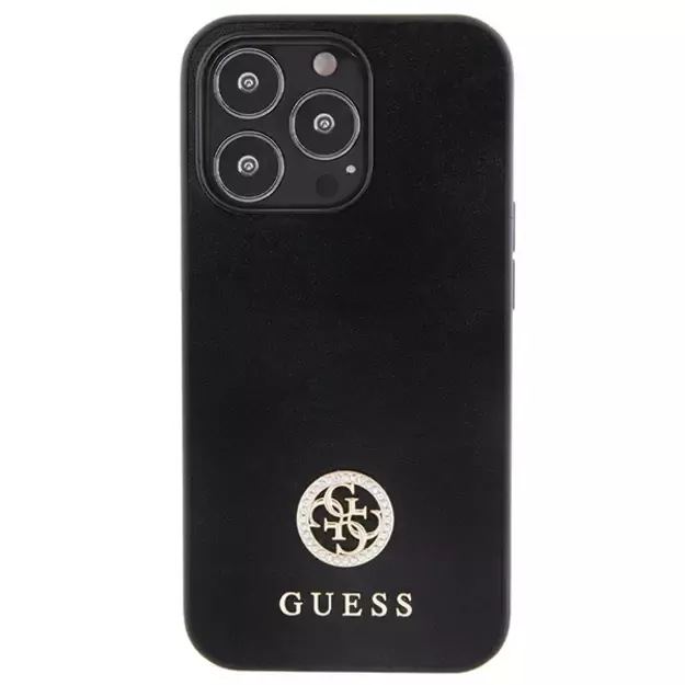 Guess GUHCP13XPS4DGPK iPhone 13 Pro Max 6.7&quot  black/black hardcase Strass Metal Logo 9