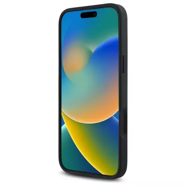 Guess GUHMP16SP4ROPEMCK iPhone 16 6.1&quot  black/black hardcase 4G Flowers Print MagSafe 4