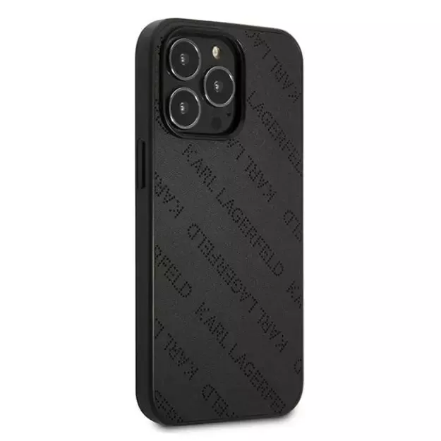 Karl Lagerfeld Perforated Allover Case for iPhone 13 Pro / 13 6.1&quot  - Black 10