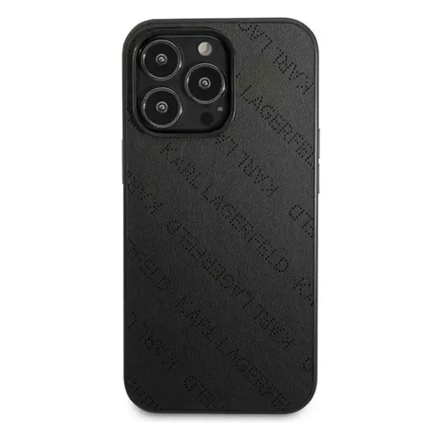 Karl Lagerfeld Perforated Allover Case for iPhone 13 Pro / 13 6.1&quot  - Black 9