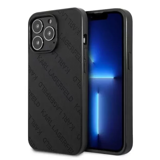Karl Lagerfeld Perforated Allover Case for iPhone 13 Pro / 13 6.1&quot  - Black