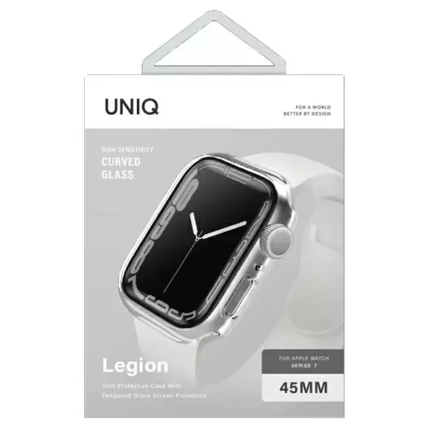 Uniq Legion Case Apple Watch Series 7/8/9 45mm Clear 1