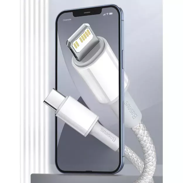 Baseus CATLGD-02 Lightning - USB-C PD cable 20W 480Mb/s 1m - white 11