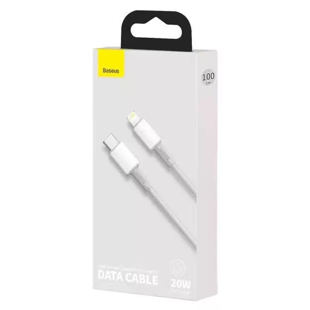 Baseus CATLGD-02 Lightning - USB-C PD cable 20W 480Mb/s 1m - white 4