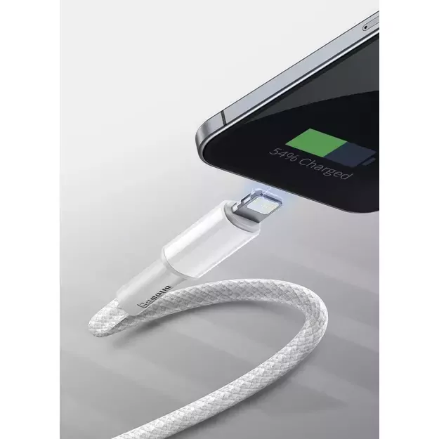 Baseus CATLGD-02 Lightning - USB-C PD cable 20W 480Mb/s 1m - white 12